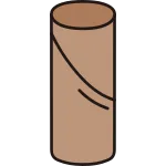 Toilet Paper Core SVG Icon